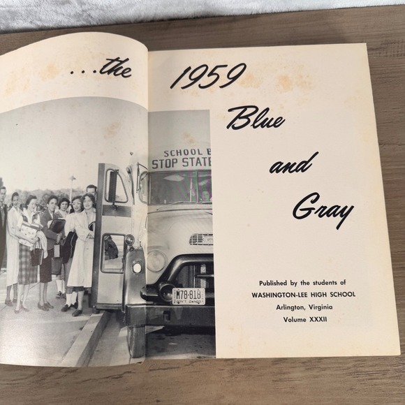 1959 Washington-Lee High School Yearbook Blue and Gray Arlington Virginia Vol 32 - Picture 6 of 15